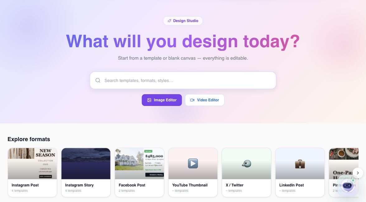Xyopst Social Creative Lab product interface